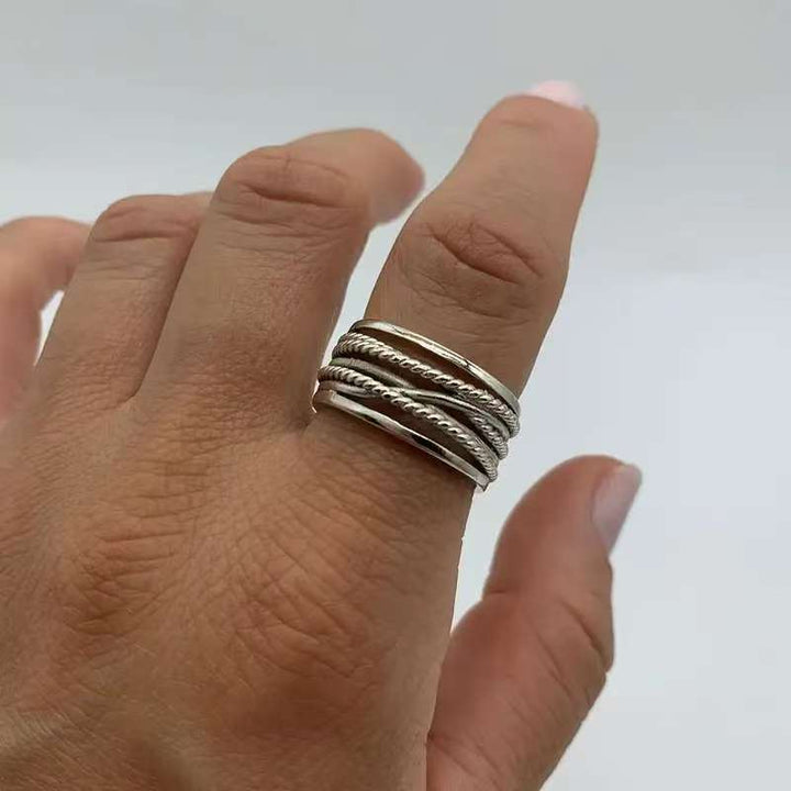 Layered Silver Pearl Ring VIP