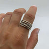 Layered Silver Pearl Ring VIP