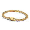 Gold Moissanite Cuban Bracelet