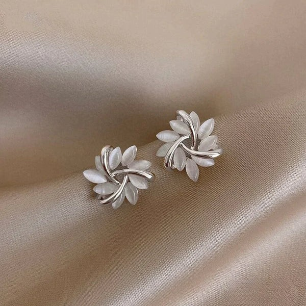 Elegant Opal Petal Earrings VIP