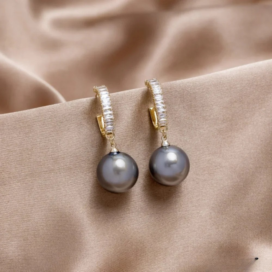 Luxury Pearl and Zirconia Earrings VIP