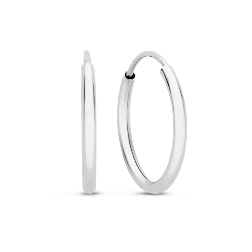 Smooth Gold Hoop Earrings
