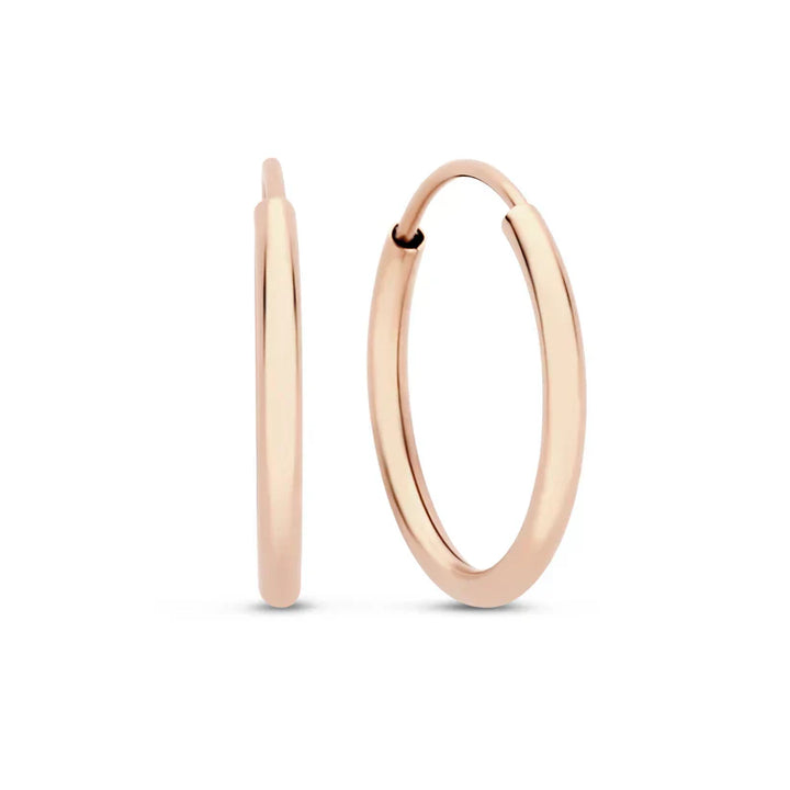 Smooth Gold Hoop Earrings