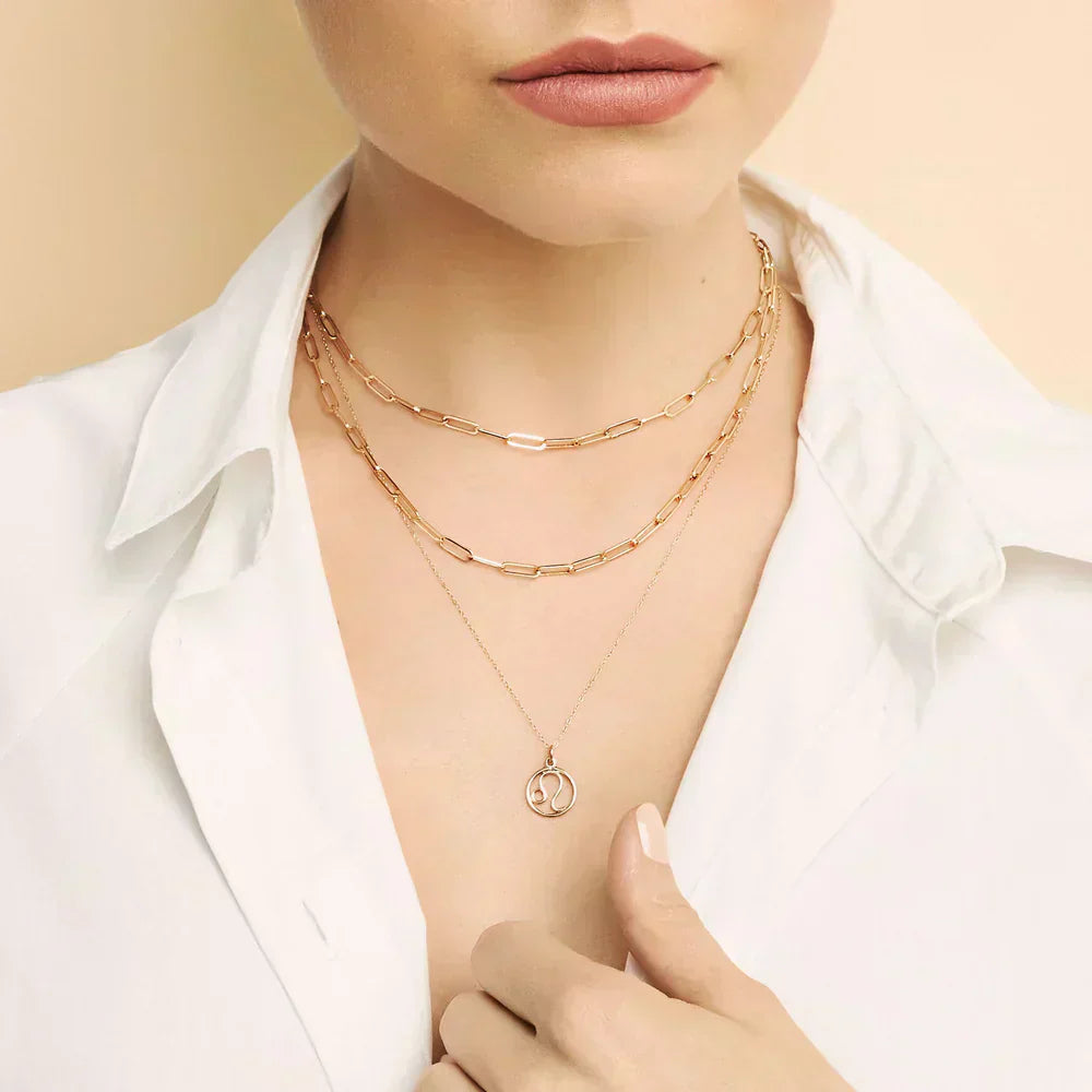 Gold Zodiac Sign Necklace VIP
