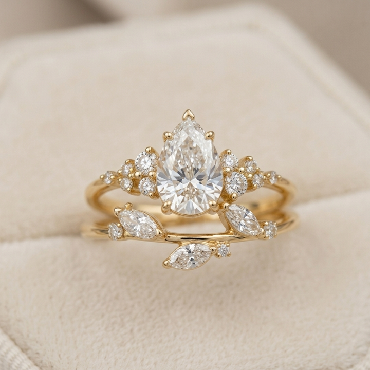 Aurora Moissanite Ring
