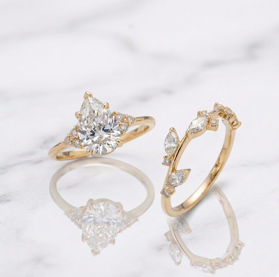 Aurora Moissanite Ring