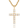 Golden Moissanite Cross Necklace VIP