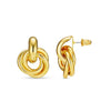Gold Knot Stud Earrings