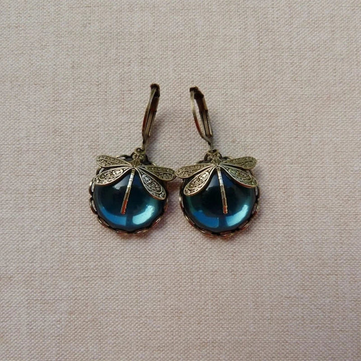 Antique Crystal Dragonfly Earrings VIP