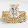 Gold Wedding Ring Set (3 Pieces)