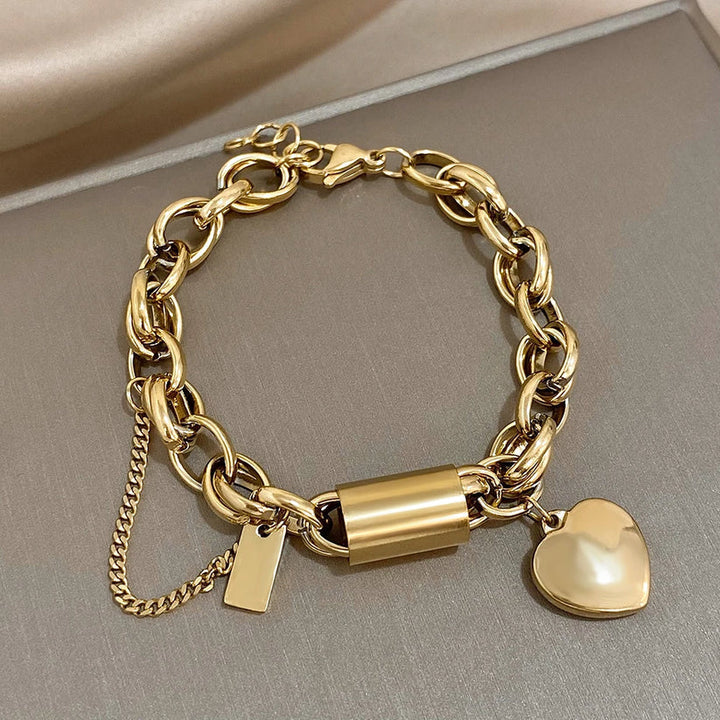 Thick Gold Bracelet