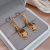 Gold Ornate Teardrop Earring