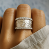 Vintage Silver Ring for Women with Zirconium VIP