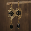 Vintage Black Crystal Earrings VIP