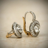 Vintage Silver and Zirconia Earrings