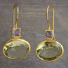 Vintage Green and Gold Earrings VIP