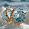 Gold Shell Drop Earrings