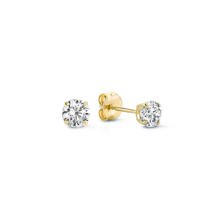 Gold Stone Stud Earrings VIP