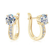 Gold Moissanite Huggie Earrings VIP