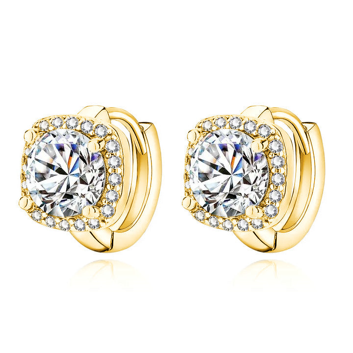 Gold Square Earrings VIP