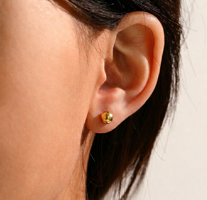 Gold Stud Earrings